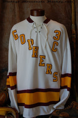 1961-1969 Minnesota Gophers Home Hockey Jerseyp