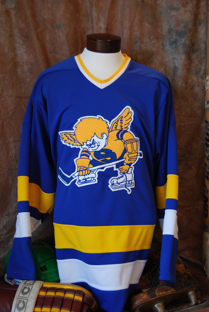 Vintage Ice Hockey - Fighting Saints jerseys are here! Available in both  red and blue versions through May 5th. Pre-order here