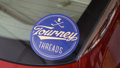 Tourney Threads Logo Vinyl Car Decal
