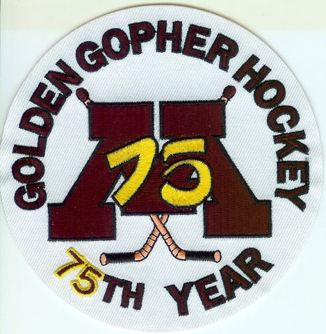 Minnesota Gophers Hockey 75th Anniversary Patch